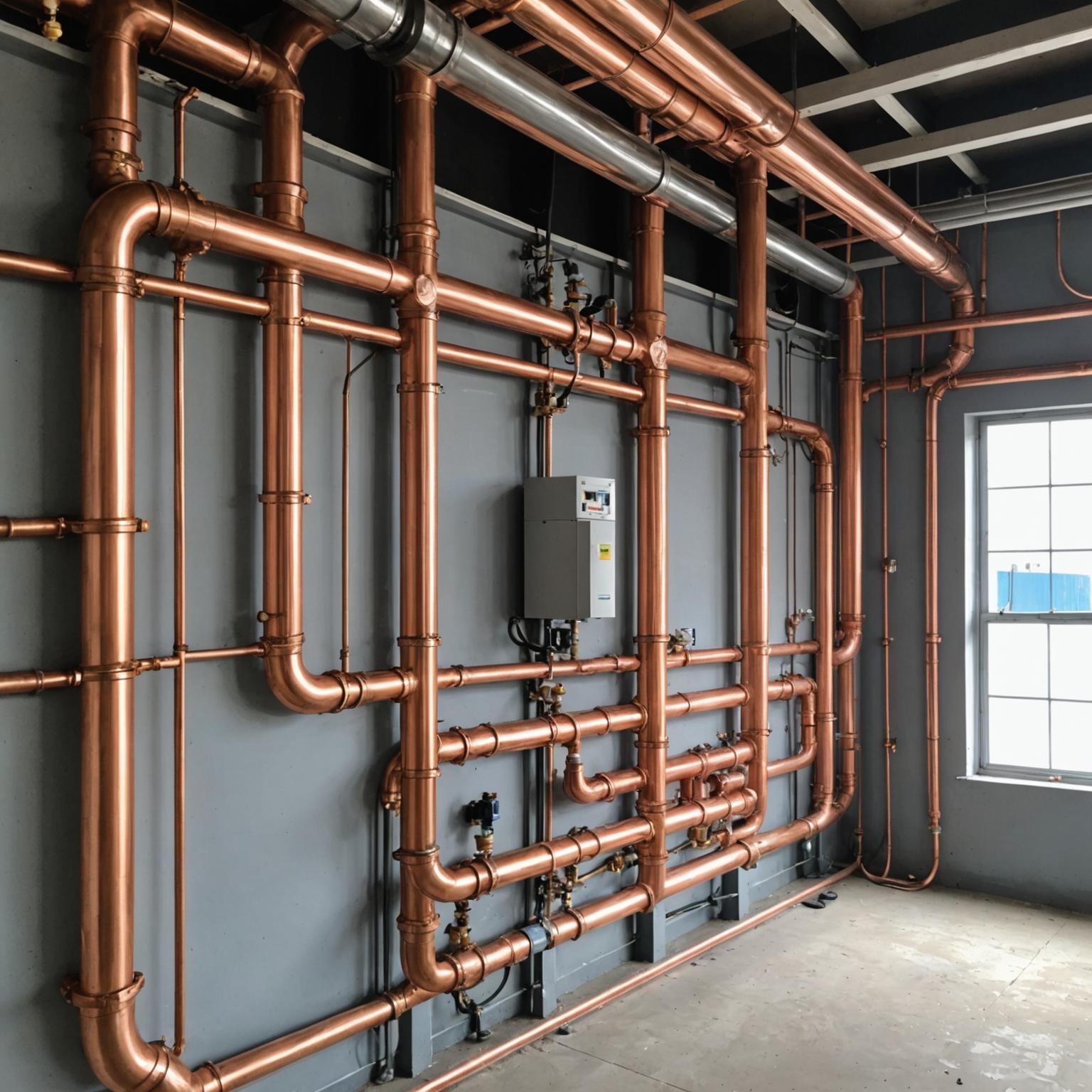 Pemasangan paip gas tembaga