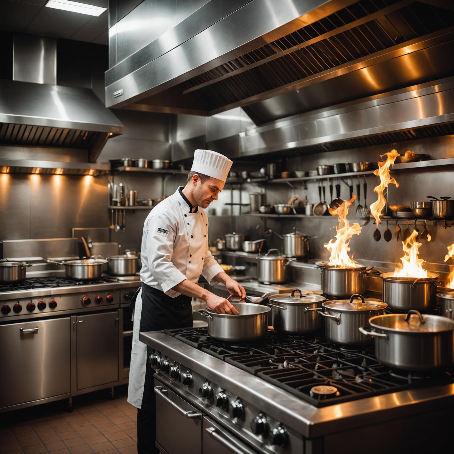 Dapur restoran komersial